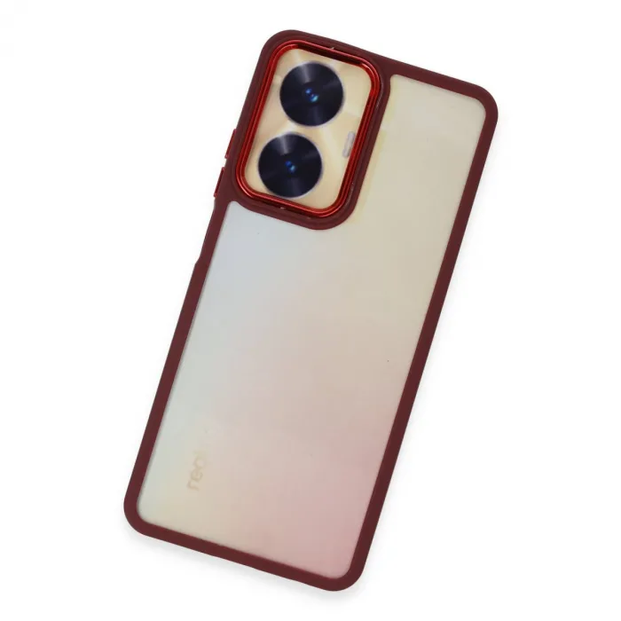 Realme C55 Kılıf Dora Kapak - Kırmızı