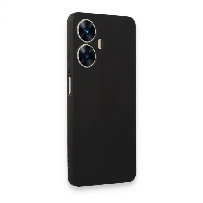 Realme C55 Kılıf First Silikon - Siyah