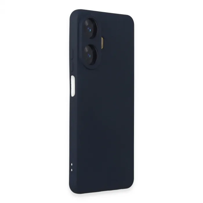 Realme C55 Kılıf Nano İçi Kadife Silikon - Lacivert