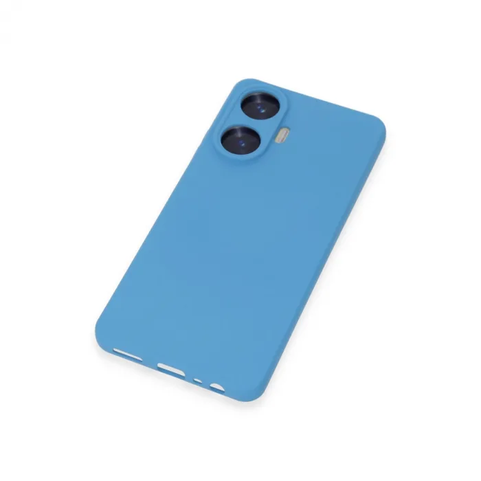 Realme C55 Kılıf Nano İçi Kadife Silikon - Mavi