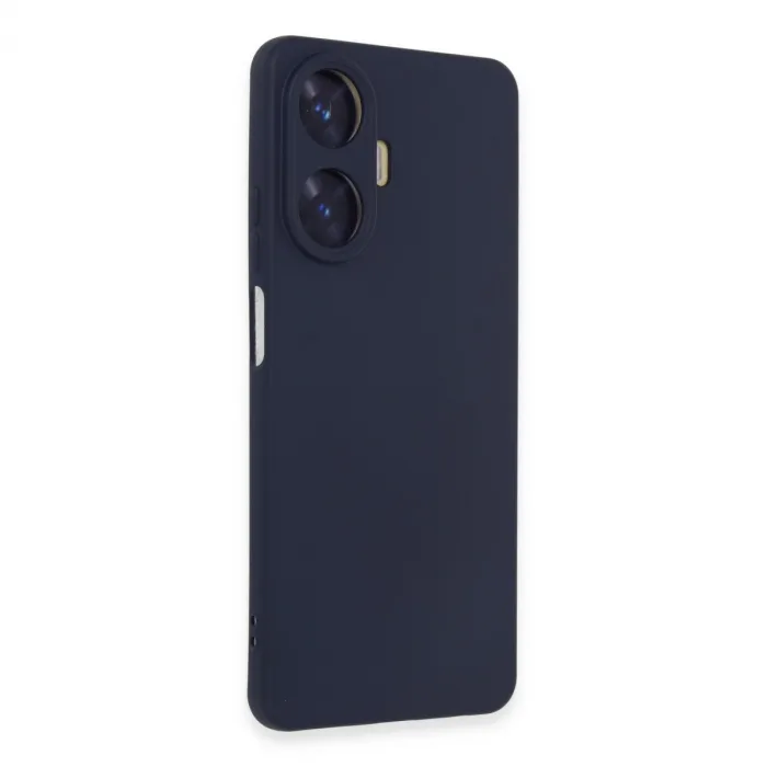 Realme C55 Kılıf Nano İçi Kadife Silikon - Mor