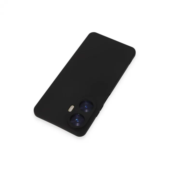 Realme C55 Kılıf Nano İçi Kadife Silikon - Siyah