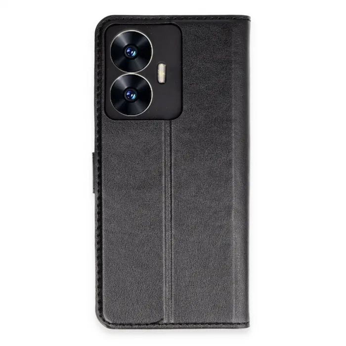 Realme C55 Kılıf Trend S Plus Kapaklı Kılıf - Siyah