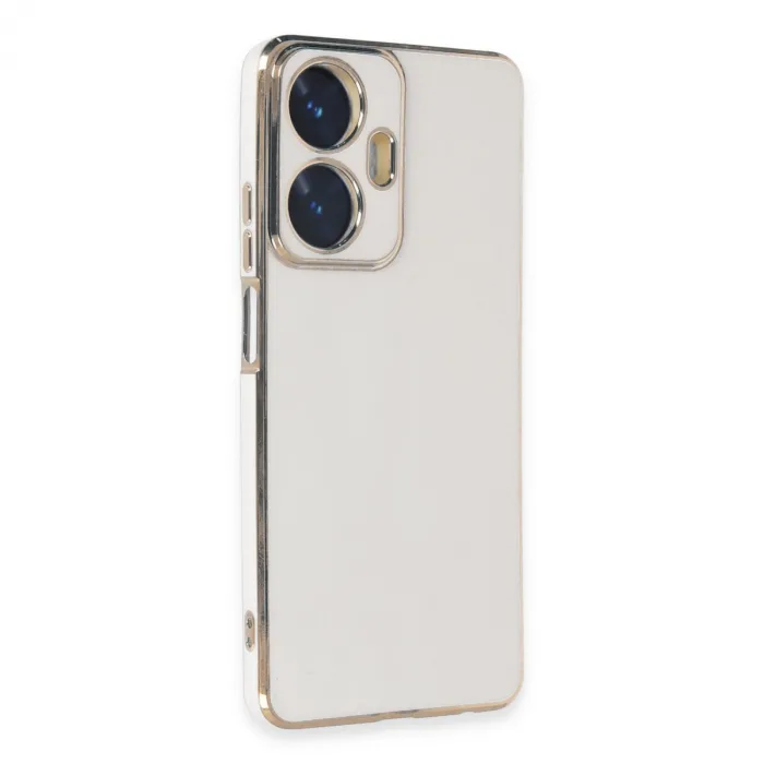 Realme C55 Kılıf Volet Silikon - Beyaz