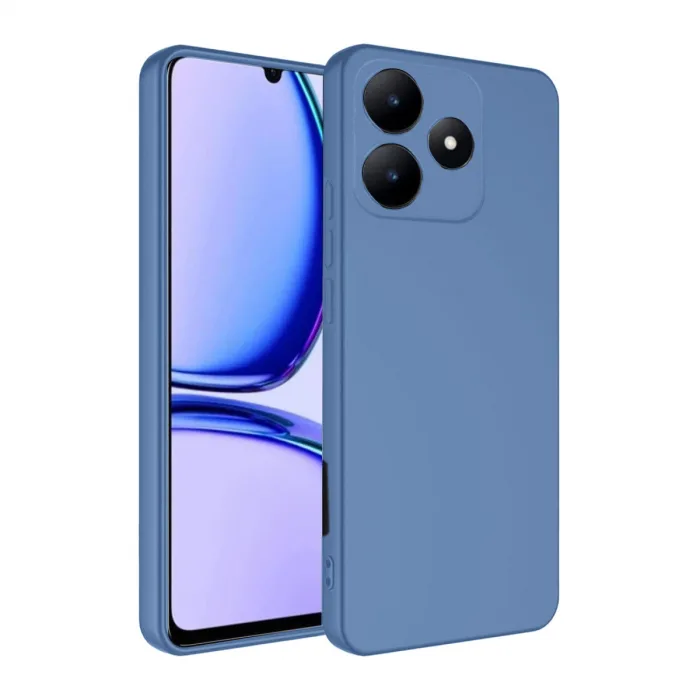 Realme C61 Kılıf First Silikon - Mavi