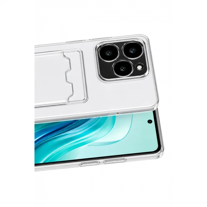 Realme C61 Kılıf Kart Şeffaf Silikon - Şeffaf