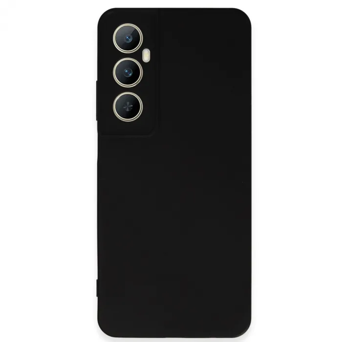 Realme C65 Kılıf First Silikon - Siyah