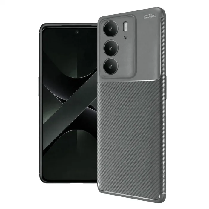 Realme C75 4g Auto Focus Karbon Kapak - Gri