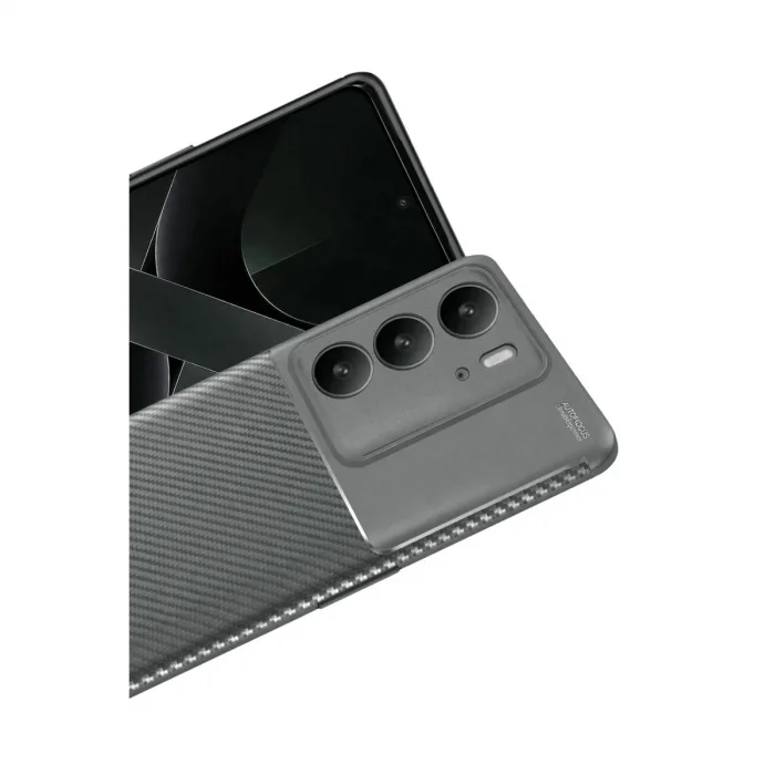 Realme C75 4g Auto Focus Karbon Kapak - Gri