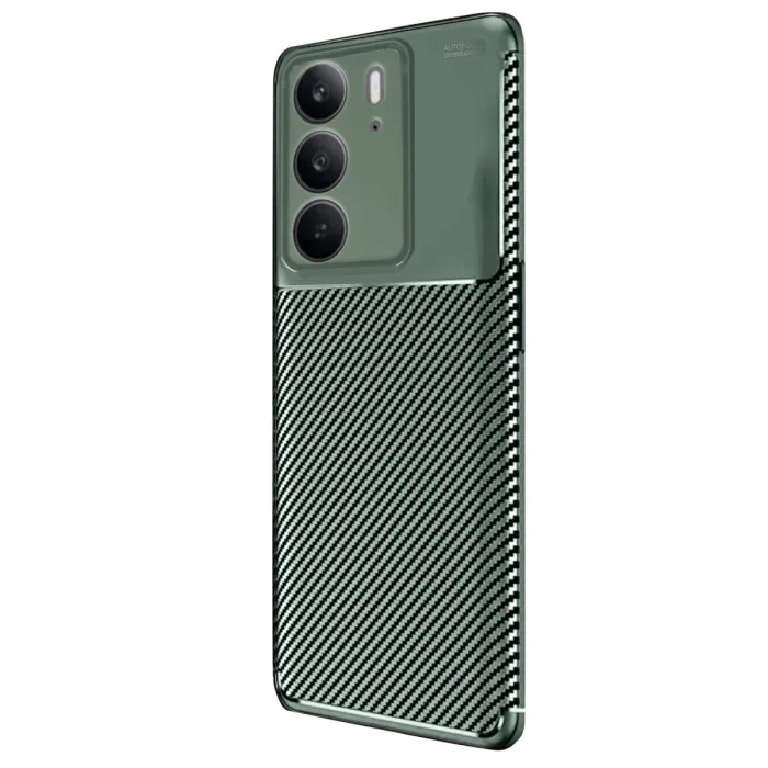 Realme C75 4g Auto Focus Karbon Kapak - Koyu Yeşil