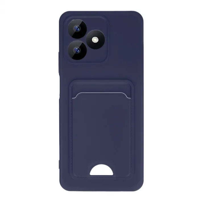 Realme Note 50 4g Kılıf Kelvin Kartvizitli Silikon - Lacivert