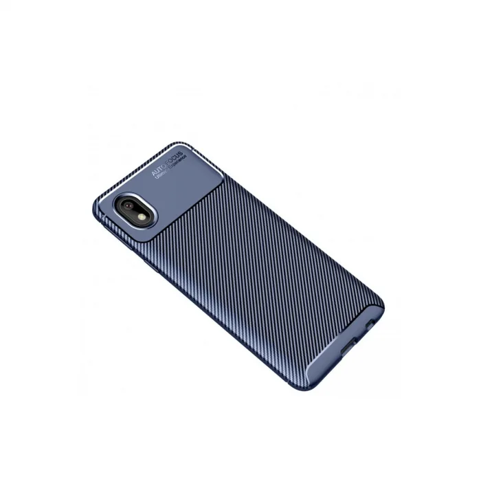 Samsung Galaxy A01 Core Kılıf Auto Focus Karbon Kapak - Lacivert