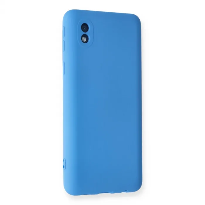Samsung Galaxy A01 Core Kılıf Nano İçi Kadife Silikon - Mavi