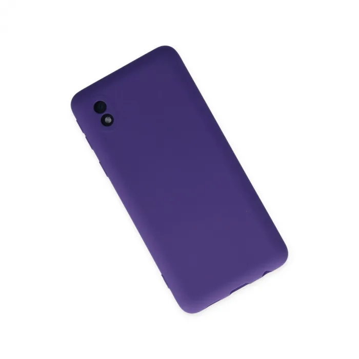 Samsung Galaxy A01 Core Kılıf Nano İçi Kadife Silikon - Mor