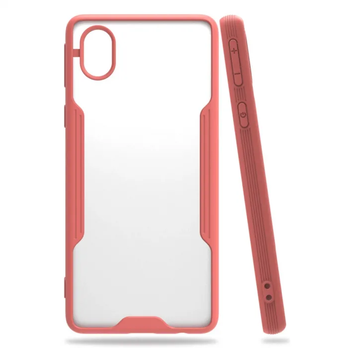 Samsung Galaxy A01 Core Kılıf Platin Silikon - Pembe