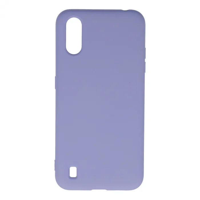 Samsung Galaxy A01 Kılıf Nano İçi Kadife Silikon - Lila