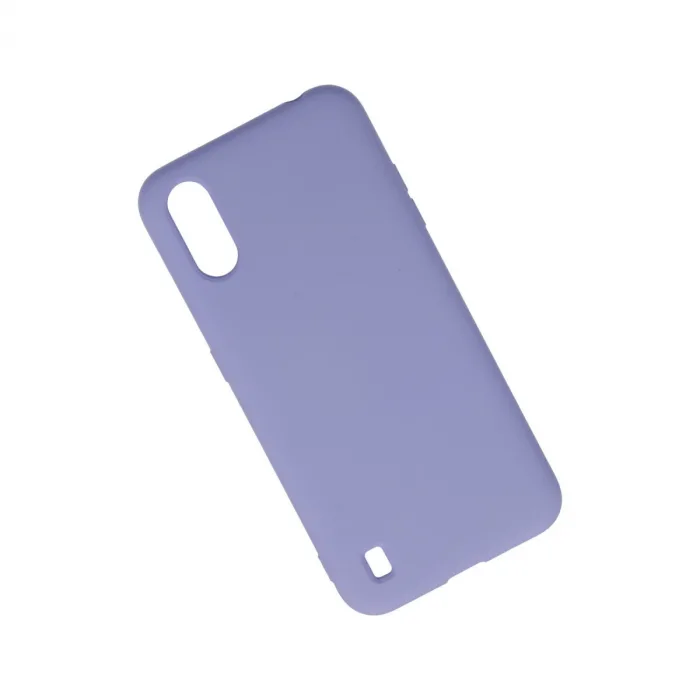 Samsung Galaxy A01 Kılıf Nano İçi Kadife Silikon - Lila