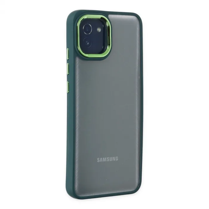 Samsung Galaxy A03 Kılıf Dora Kapak - Haki Yeşil