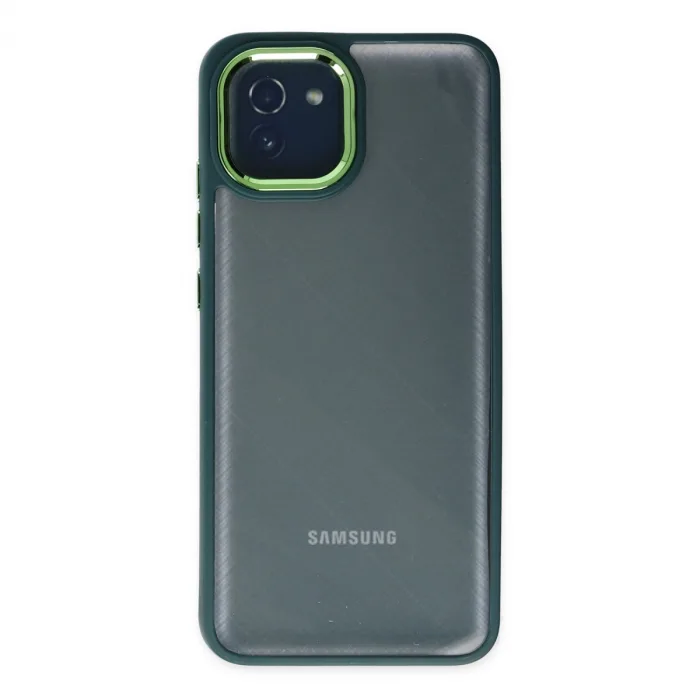 Samsung Galaxy A03 Kılıf Dora Kapak - Haki Yeşil