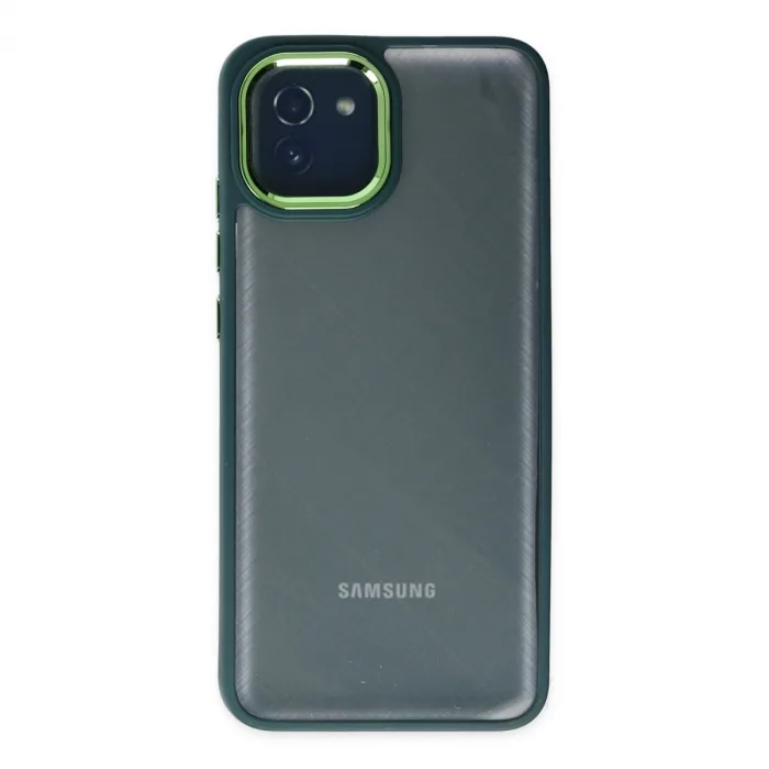 Samsung Galaxy A03 Kılıf Dora Kapak - Haki Yeşil