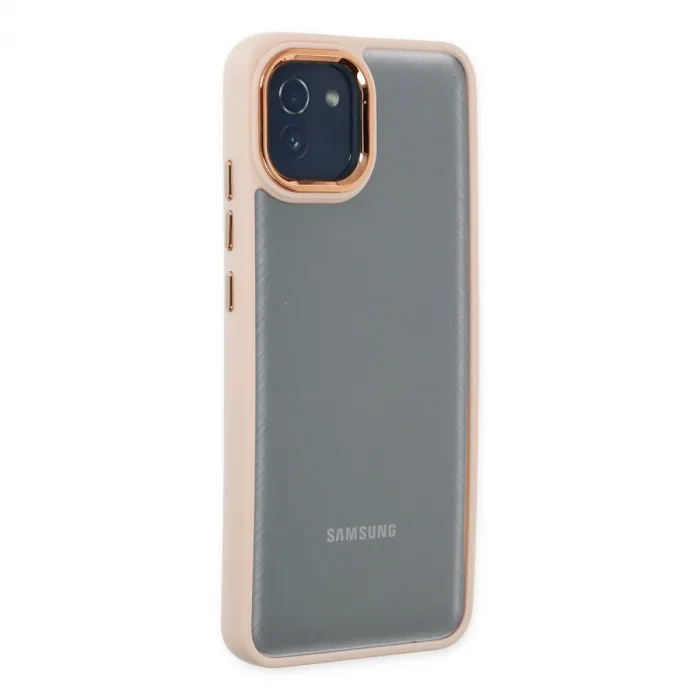 Samsung Galaxy A03 Kılıf Dora Kapak - Pudra