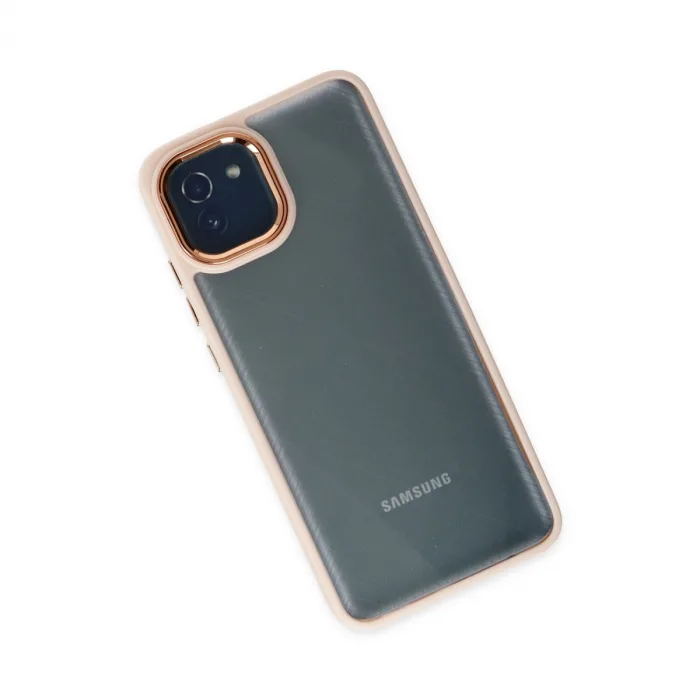 Samsung Galaxy A03 Kılıf Dora Kapak - Pudra