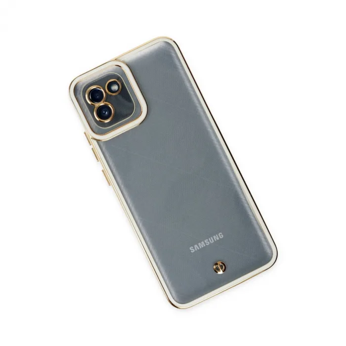 Samsung Galaxy A03 Kılıf Liva Lens Silikon - Beyaz