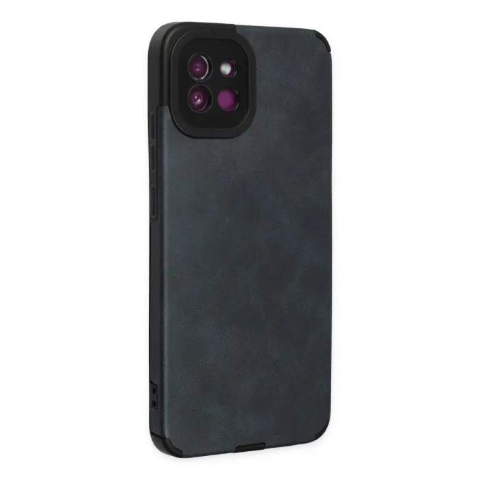 Samsung Galaxy A03 Kılıf Loop Deri Silikon - Lacivert