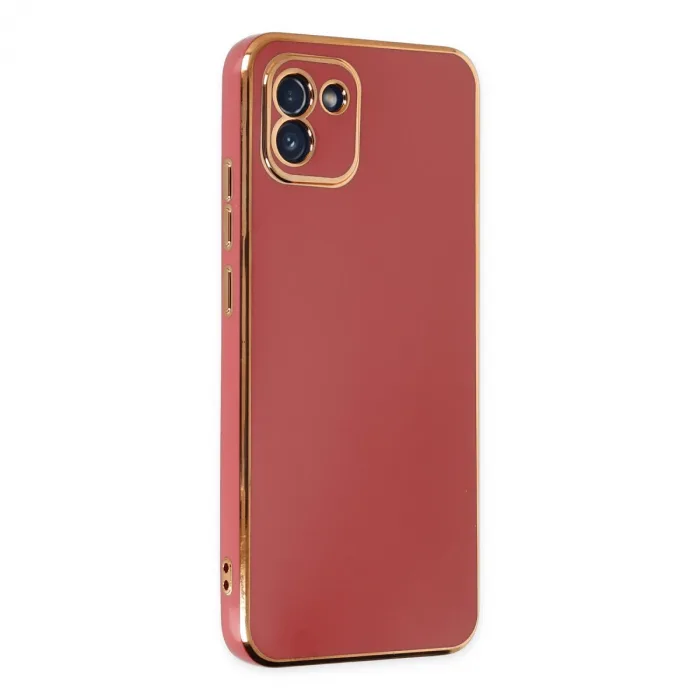 Samsung Galaxy A03 Kılıf Volet Silikon - Kırmızı