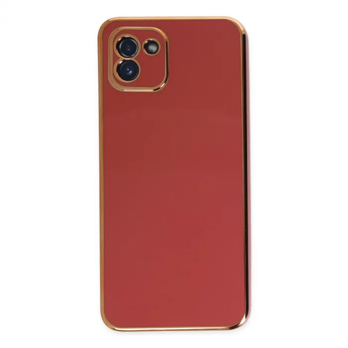 Samsung Galaxy A03 Kılıf Volet Silikon - Kırmızı