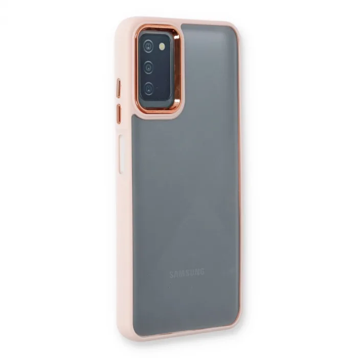 Samsung Galaxy A03s Kılıf Dora Kapak - Pudra