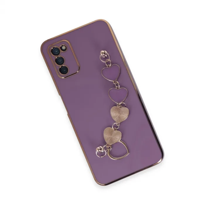 Samsung Galaxy A03s Kılıf Esila Silikon - Mor