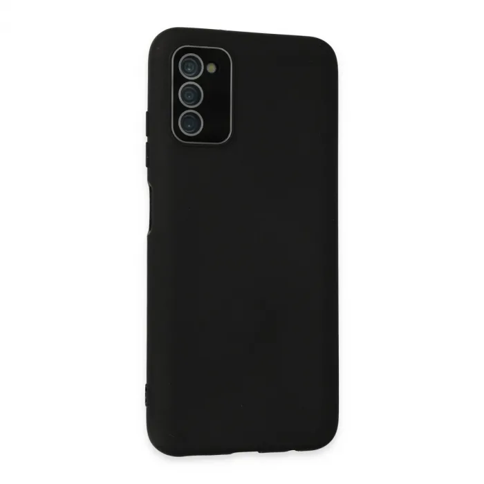 Samsung Galaxy A03s Kılıf Lansman Glass Kapak - Siyah
