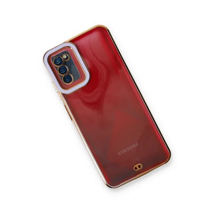 Samsung Galaxy A03s Kılıf Liva Lens Silikon - Lila