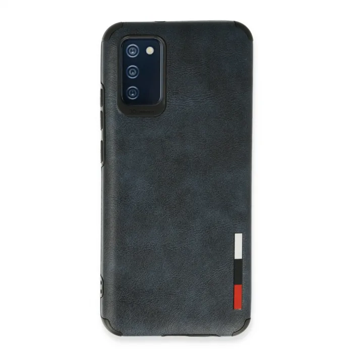 Samsung Galaxy A03s Kılıf Loop Deri Silikon - Lacivert