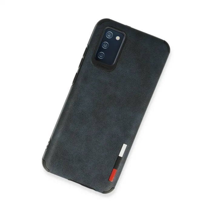 Samsung Galaxy A03s Kılıf Loop Deri Silikon - Lacivert