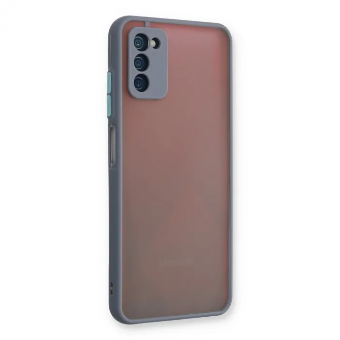 Samsung Galaxy A03s Kılıf Montreal Silikon Kapak - Gri