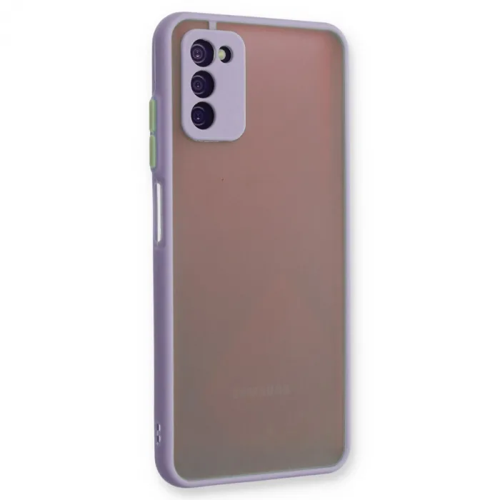 Samsung Galaxy A03s Kılıf Montreal Silikon Kapak - Mor