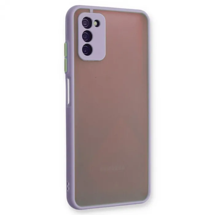Samsung Galaxy A03s Kılıf Montreal Silikon Kapak - Mor