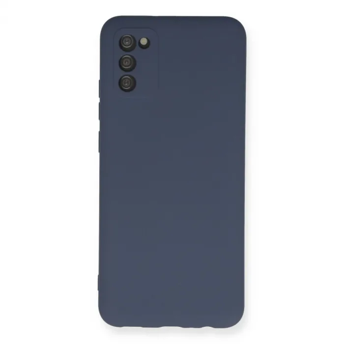 Samsung Galaxy A03s Kılıf Nano İçi Kadife Silikon - Gri