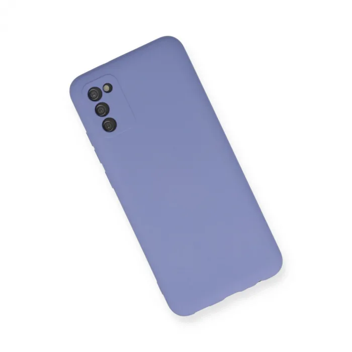 Samsung Galaxy A03s Kılıf Nano İçi Kadife Silikon - Lila