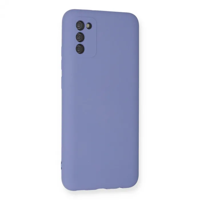 Samsung Galaxy A03s Kılıf Nano İçi Kadife Silikon - Lila