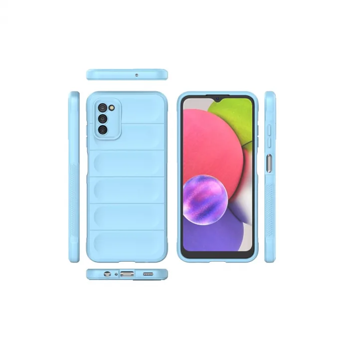 Samsung Galaxy A03s Kılıf Optimum Silikon - Sky Blue