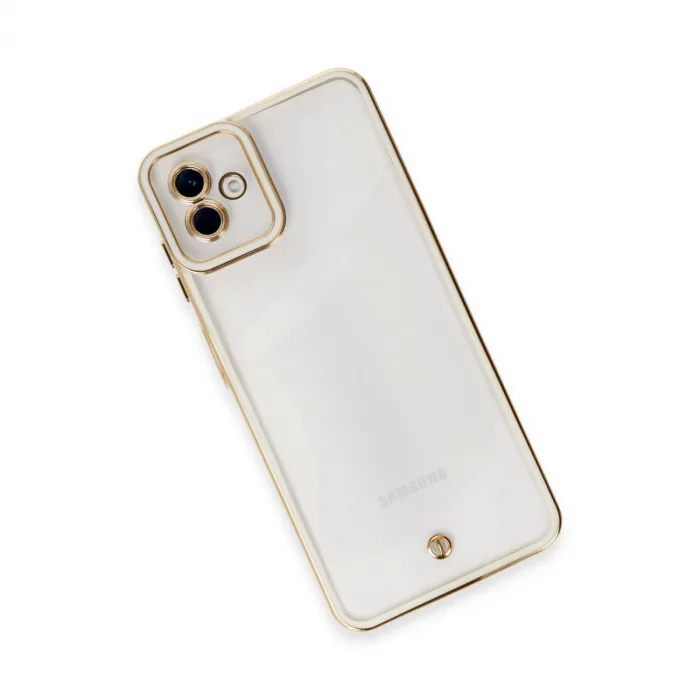 Samsung Galaxy A04 Kılıf Liva Lens Silikon - Beyaz