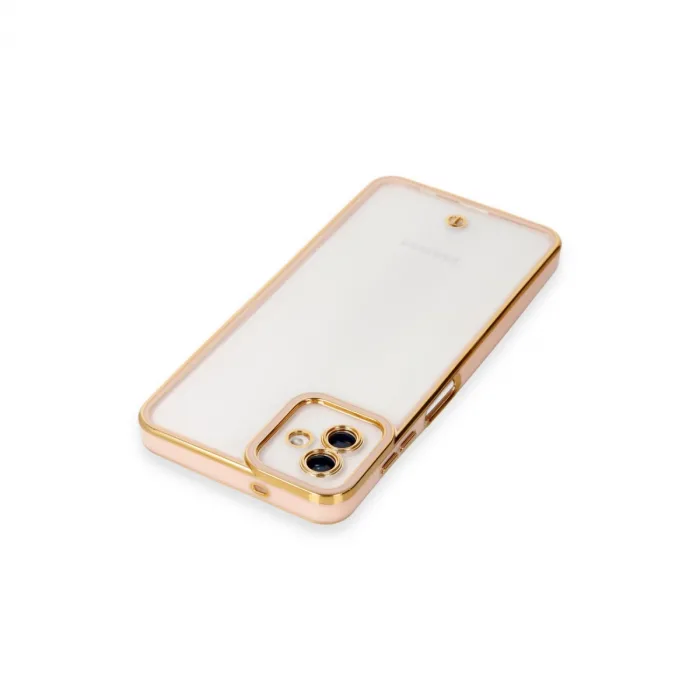 Samsung Galaxy A04 Kılıf Liva Lens Silikon - Rose