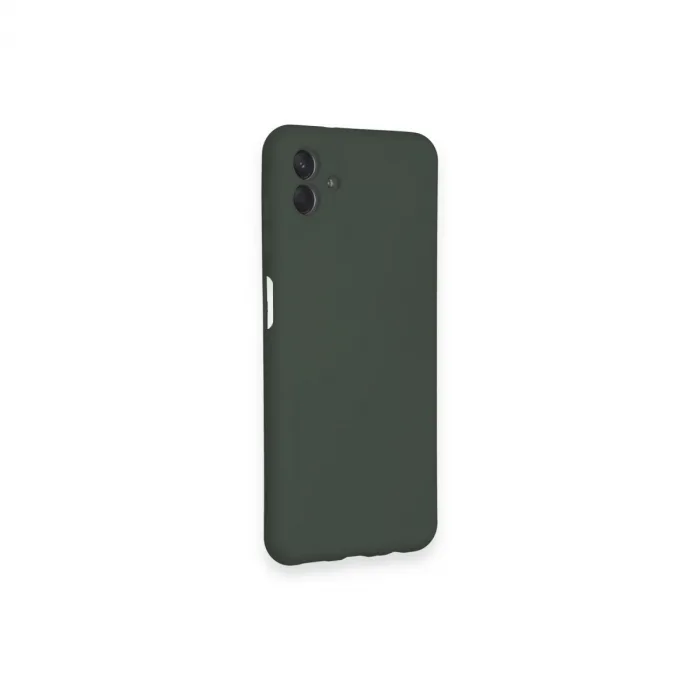 Samsung Galaxy A04 Kılıf Nano İçi Kadife Silikon - Koyu Yeşil