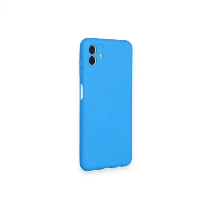 Samsung Galaxy A04 Kılıf Nano İçi Kadife Silikon - Mavi