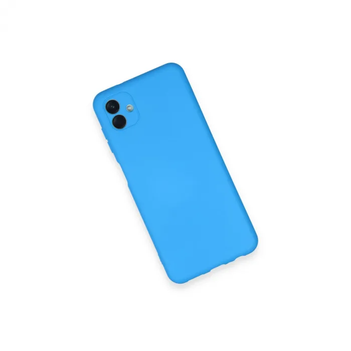 Samsung Galaxy A04 Kılıf Nano İçi Kadife Silikon - Mavi
