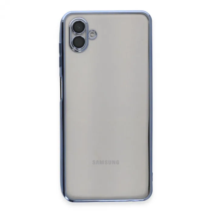 Samsung Galaxy A04 Kılıf Razer Lensli Silikon - Açık Mavi
