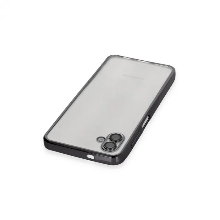 Samsung Galaxy A04 Kılıf Razer Lensli Silikon - Siyah